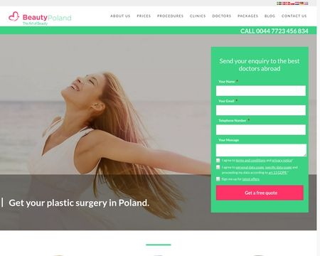 website thubmnail of Beauty Poland