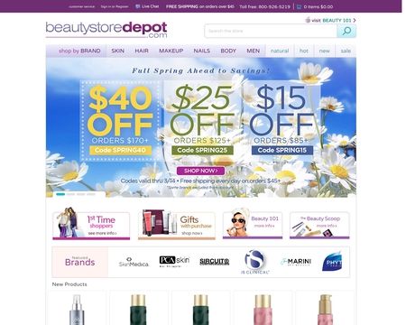 website thubmnail of Beautystoredepot