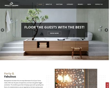 website thubmnail of Beautywares.in