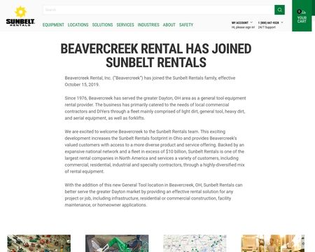 website thubmnail of Beavercreekrental.net