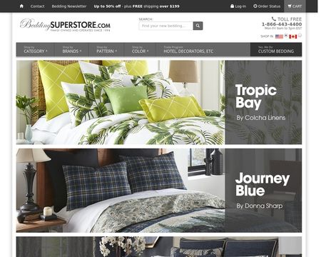 website thubmnail of BeddingSuperstore.com