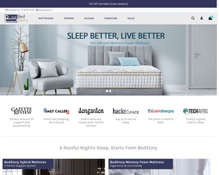 website thubmnail of Bedstory
