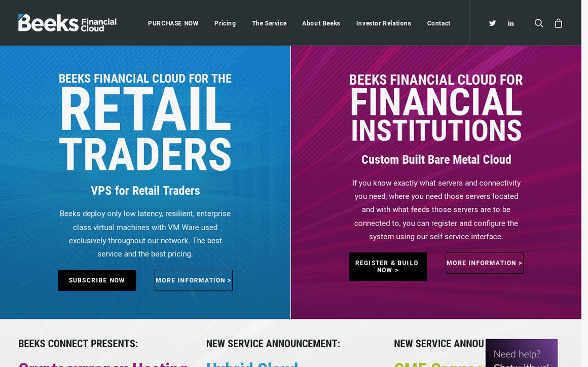 website thubmnail of Beeksfinancialcloud