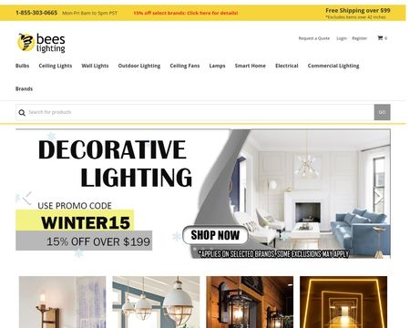 website thubmnail of Bees Lighting