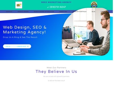 website thubmnail of Beez Marketing Agency