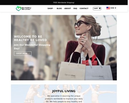 website thubmnail of Be Healthy Be Loved