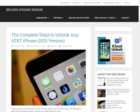 website thubmnail of Beijing iPhone Repair