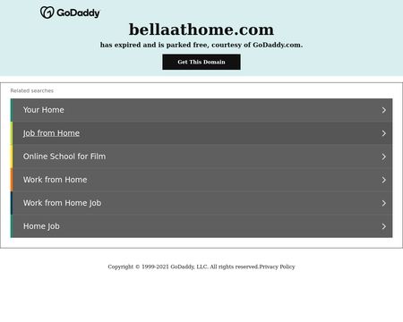 website thubmnail of Bellaathome