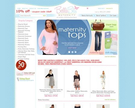 website thubmnail of BellaBlu Maternity