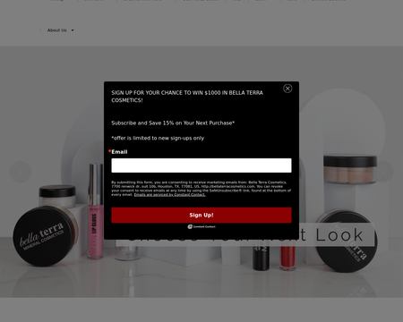 website thubmnail of Bellaterra Cosmetics