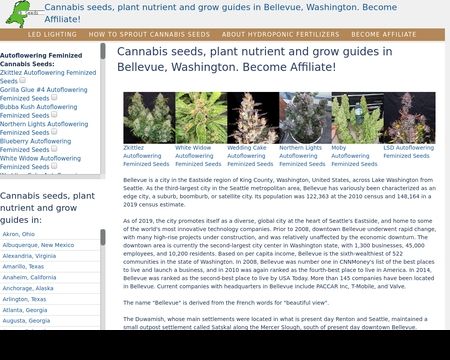 website thubmnail of Bellevuecannabis.tk