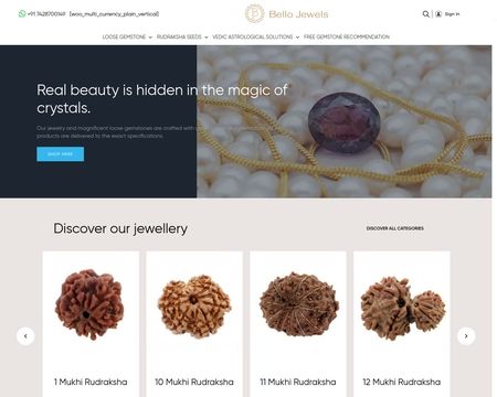 website thubmnail of BelloJewelsOnline