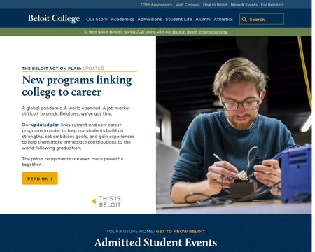 website thubmnail of Beloit College