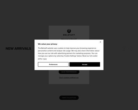 website thubmnail of Belstaff UK