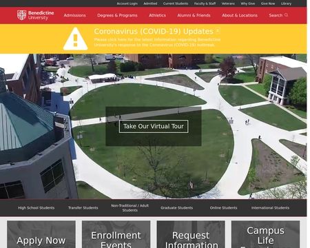 website thubmnail of Benedictine University - Online School
