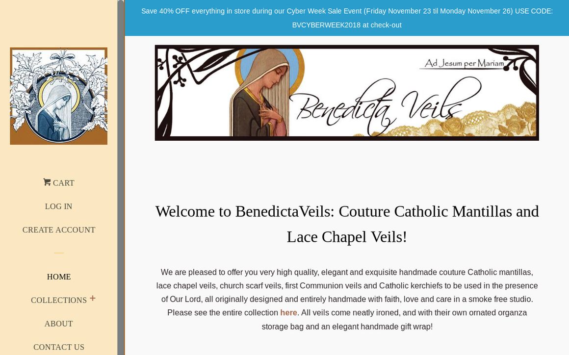 BenedictaVeils : Couture Catholic Mantillas and Lace Chapel Veils