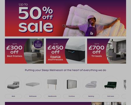 website thubmnail of Bensons for Beds