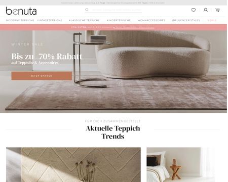 website thubmnail of benuta