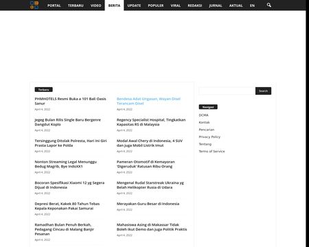 website thubmnail of Berita.idnpop