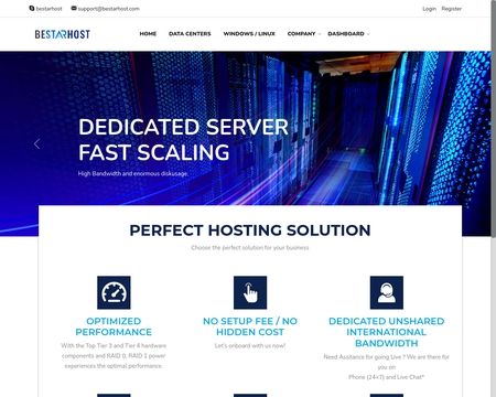 website thubmnail of BeStarHost