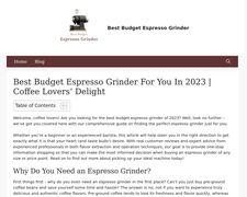 Thumbnail of Best Budget Espresso Grinder