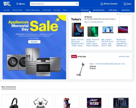 website thubmnail of Best Buy