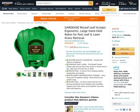 website thubmnail of Releaf Leaf Scoops