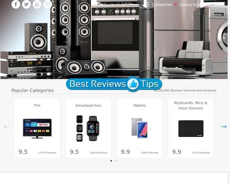 website thubmnail of Bestreviewstips.co.uk