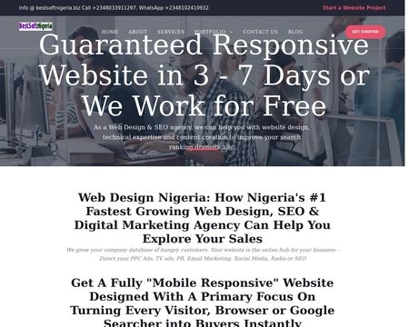 website thubmnail of BestSoftNigeria