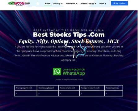 website thubmnail of Best Stock Tips