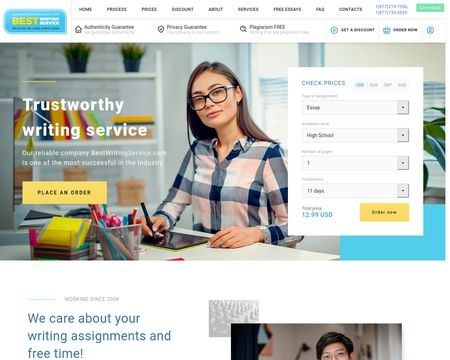 website thubmnail of Best Writing Service