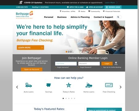 website thubmnail of Bethpage Federal Credit Union