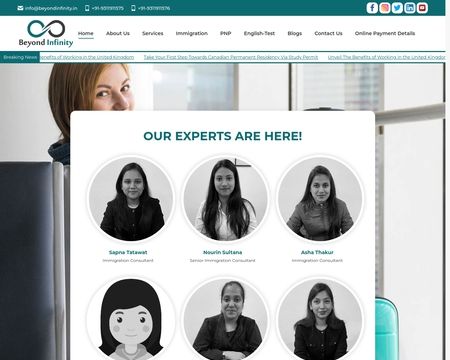 website thubmnail of Beyond Infinity