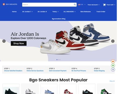 website thubmnail of Bgosneakers