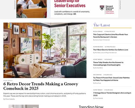 website thubmnail of Better Homes and Gardens