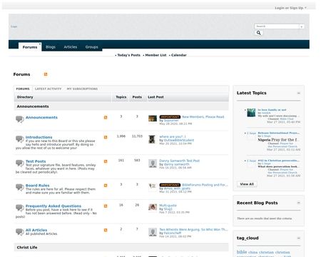 website thubmnail of BibleForums.org