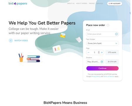 website thubmnail of Bid4Papers