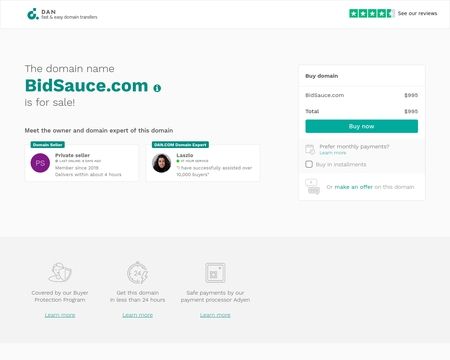 website thubmnail of BidSauce