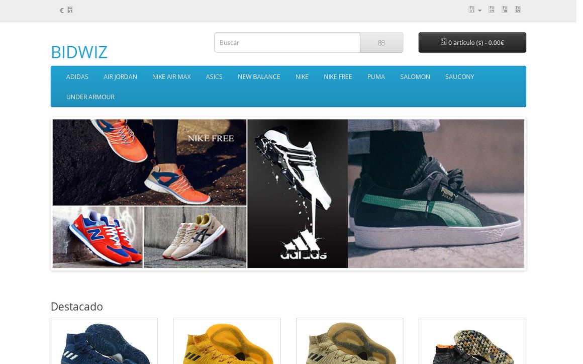 website thubmnail of Bidwiz.es