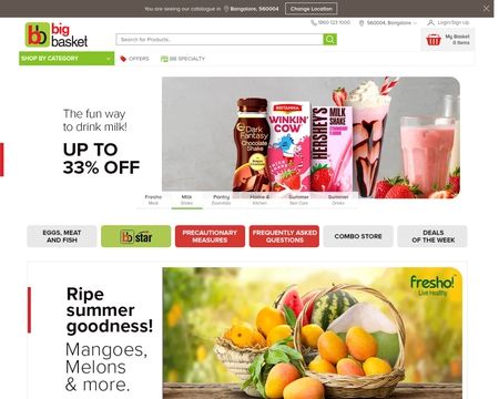website thubmnail of BigBasket