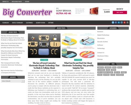 website thubmnail of BigConverter