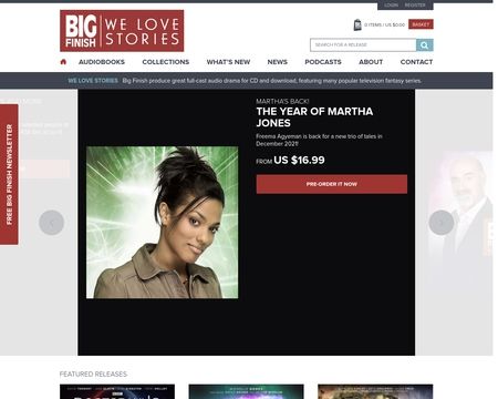website thubmnail of Big Finish