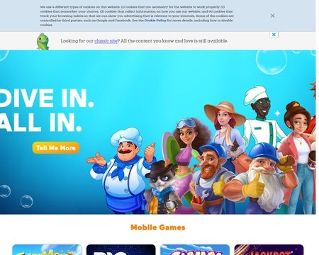 website thubmnail of Big Fish Games
