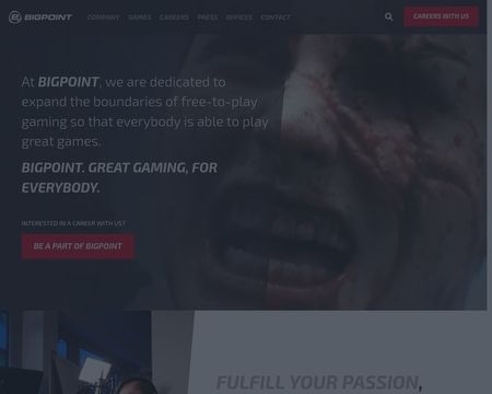 website thubmnail of Bigpoint