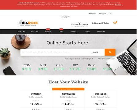 website thubmnail of BigRock