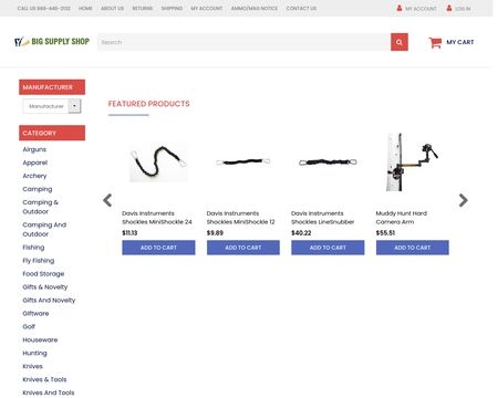 website thubmnail of BigSupplyShop
