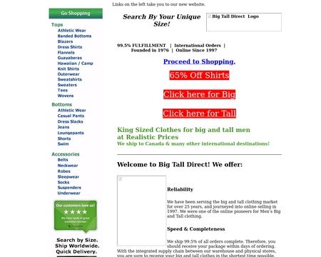 website thubmnail of BigTallDirect