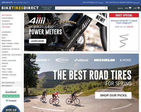 website thubmnail of BikesTiresDirect