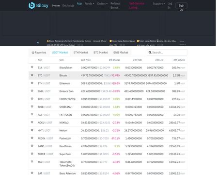 website thubmnail of Bilaxy