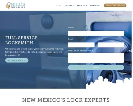website thubmnail of Billslockandkey.org